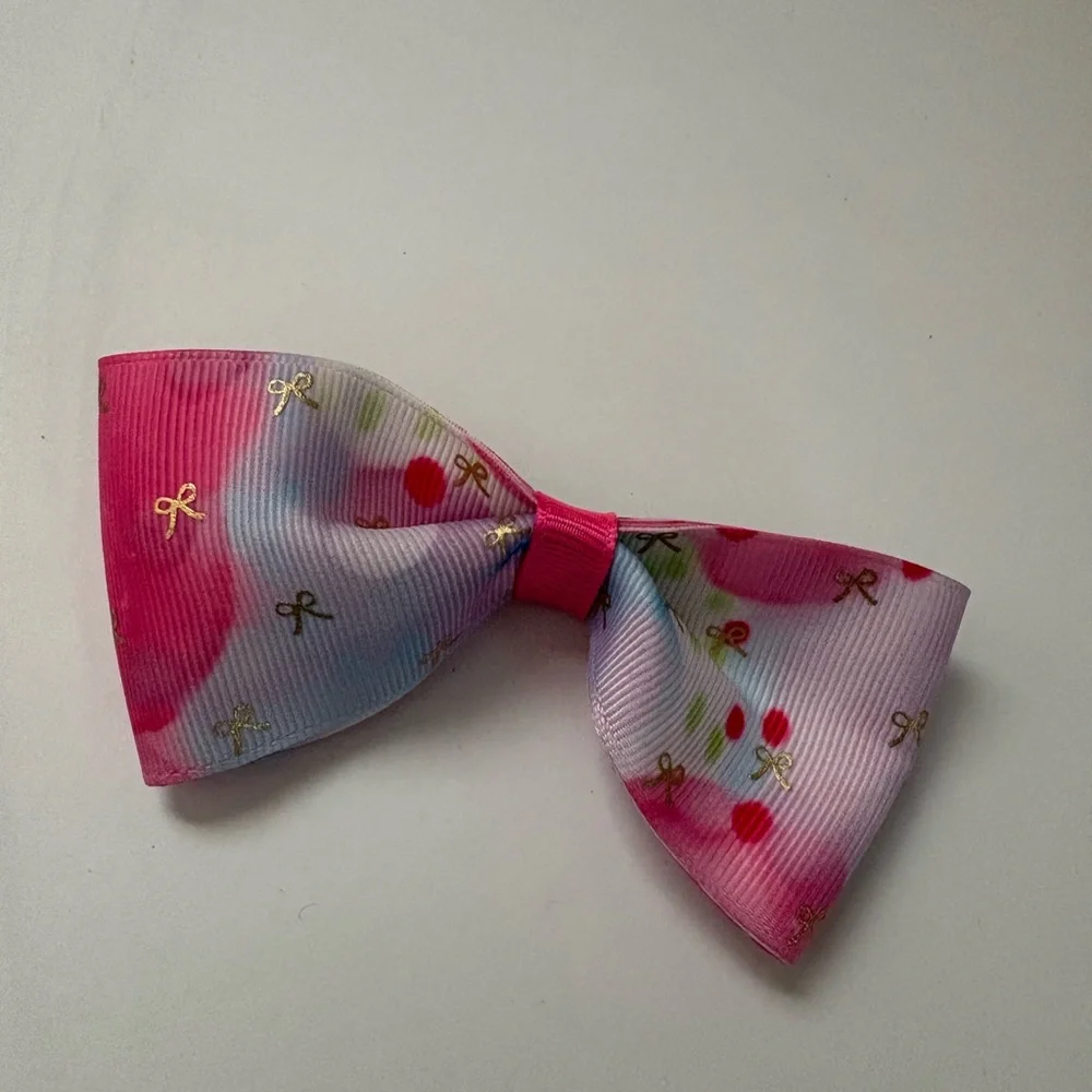 Colorful Mermaid and Bow Pattern Hair Clips